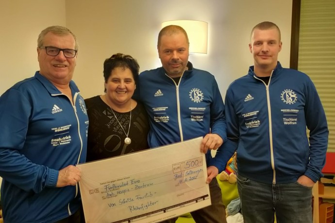 Spende 500 Euro / Schalke Fanclub Rhönfighter